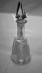 #4027 Christos Decanter with # 48 stopper, crystal, 1925-1944 unk etch 